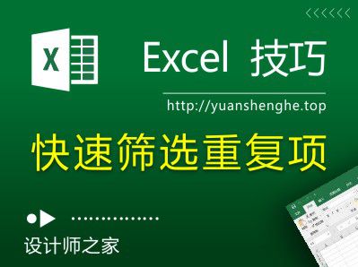 Excel技巧：6个快速高效筛选重复项的方法！-湘北广告